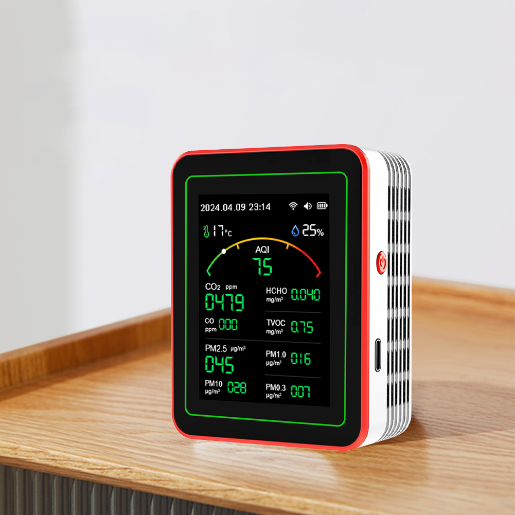 Woodworking App - WiFi 15-in-1 Portable AQI PM0.3 PM1.0
