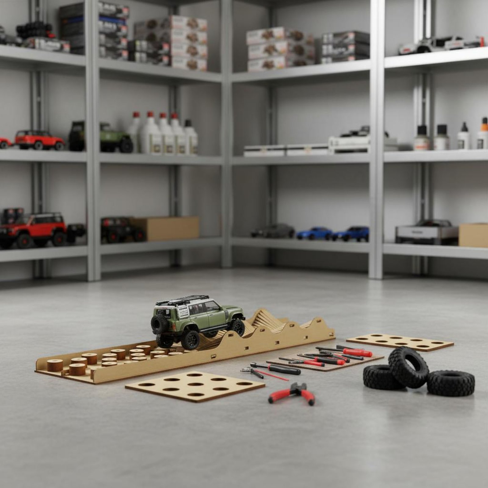 Woodworking Hobbies - RC Car Obstacle Course Customizable Design