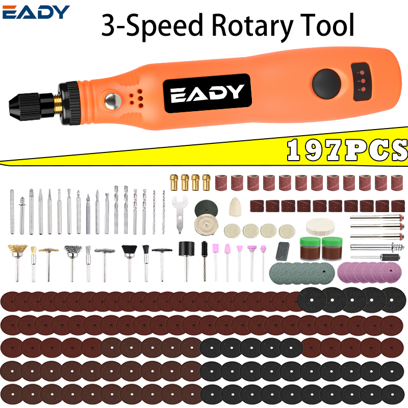 Woodworking Joinery - USB Cordless Rotary Tool Kit –
