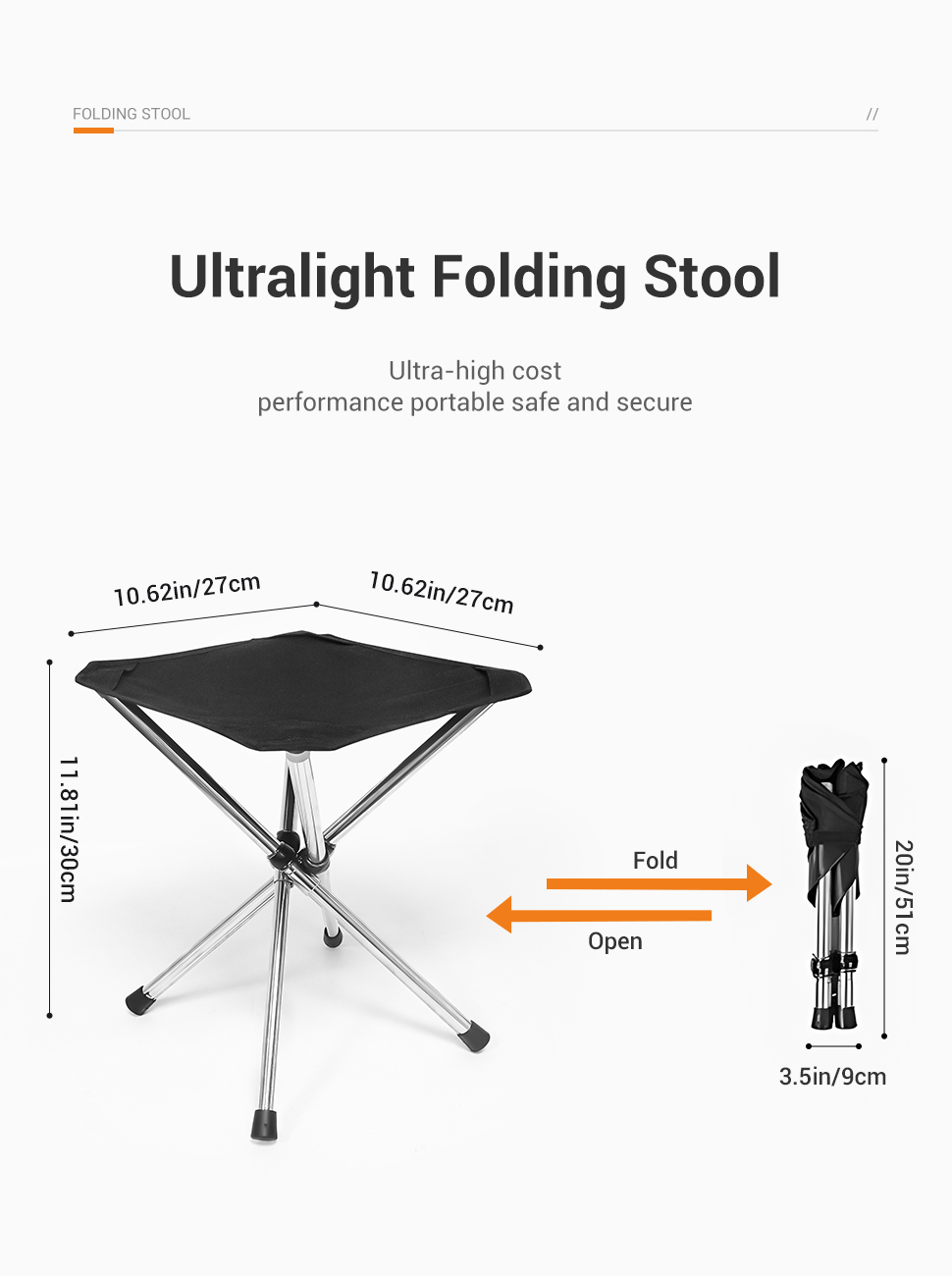 WESTTUNE Portable Folding Stoo - огляд і ціна Woodworking Outdoor Furniture
