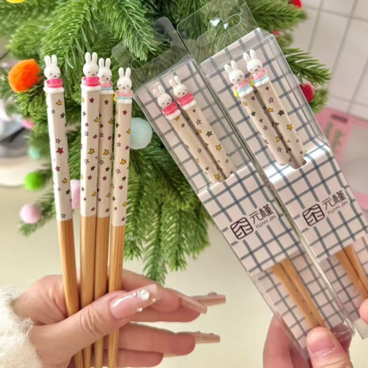 Kawaii Miffy Rabbit Chopsticks - огляд і ціна Woodworking Ideas