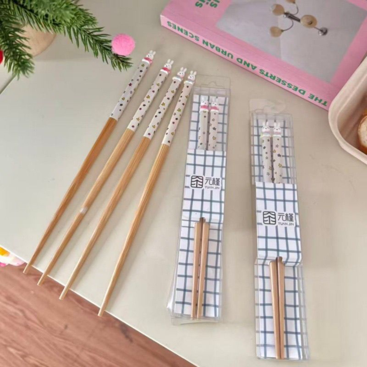 Kawaii Miffy Rabbit Chopsticks - огляд і ціна Woodworking Ideas