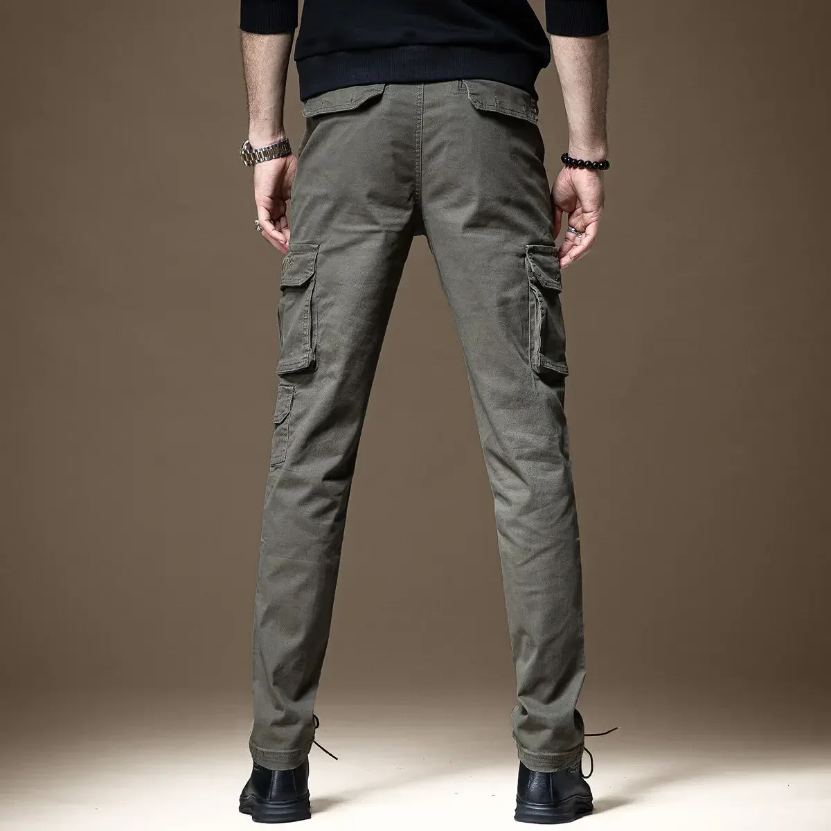 Trousers Man Black Slim Cargo  - огляд і ціна Woodworking Brand