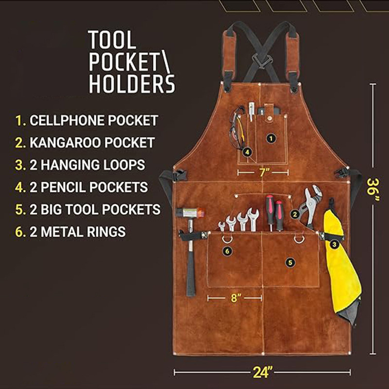 Flame-retardant and waterproof - огляд і ціна Woodworking Apron