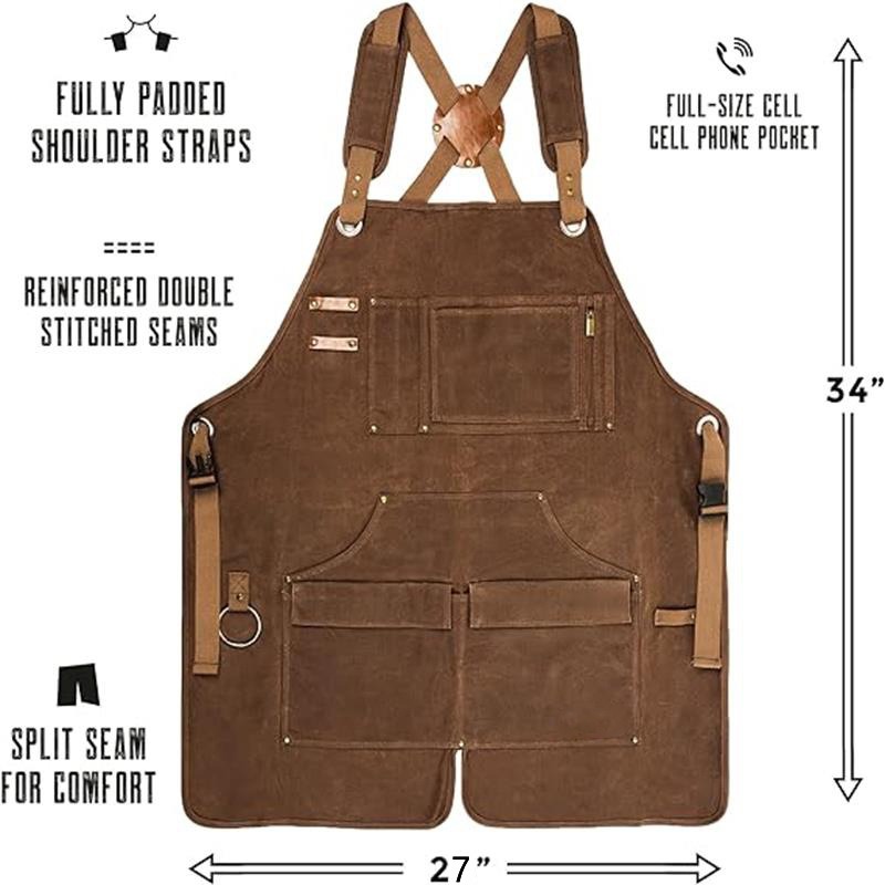 Wax Heavy Thickened Canvas Apr - огляд і ціна Woodworking Apron