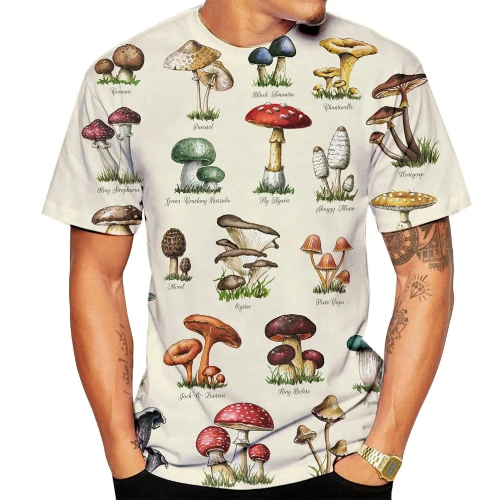 Men T-shirt Retro Mushroom Tee - огляд і ціна Woodworking Brand