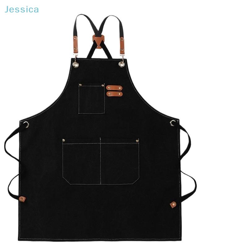 ♥Black Denim Apron with Multip - огляд і ціна Woodworking Apron