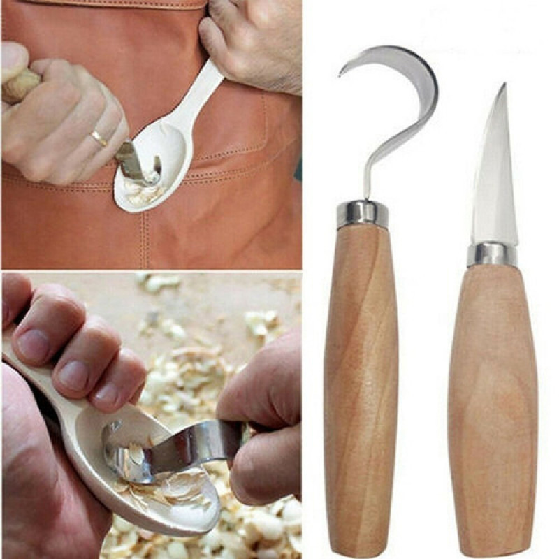 Wood Carving Knife Chisel Hook - огляд і ціна Woodworking Joinery