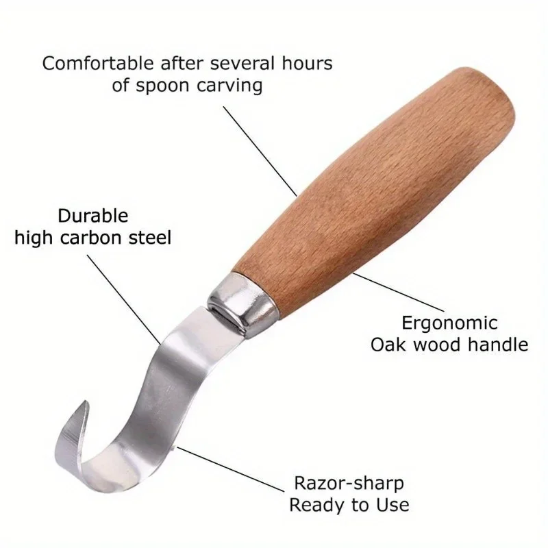 Wood Carving Knife Chisel Hook - огляд і ціна Woodworking Joinery