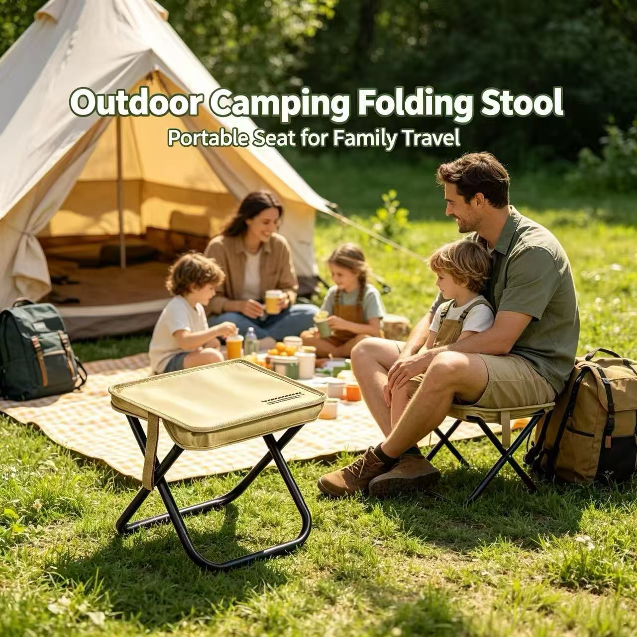 Magza Portable Folding Stool U - огляд і ціна Woodworking Outdoor Furniture