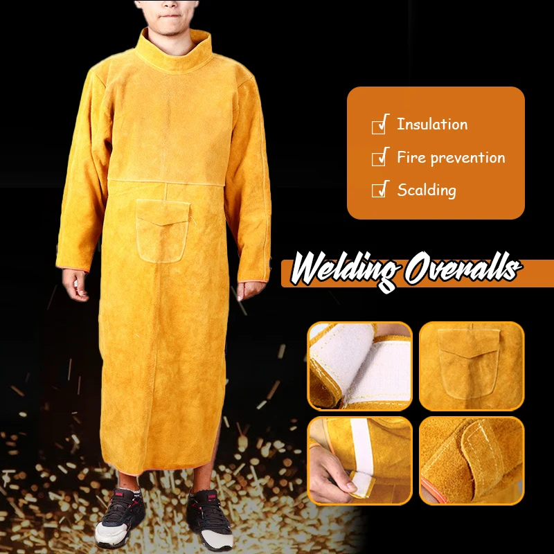 Cowhide Leather Anti-scalding  - огляд і ціна Woodworking Apron