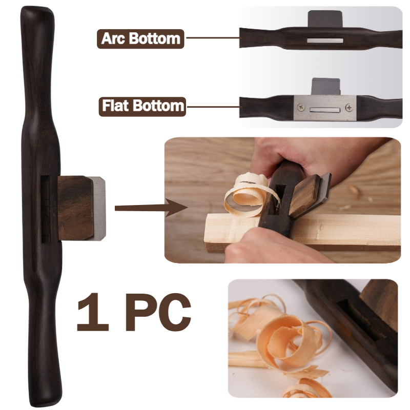 265mm Wooden Flat Round Handle - огляд і ціна Spokeshave Flat